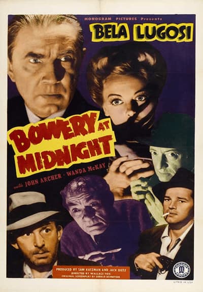Bowery at Midnight Full Movie Poster Image
